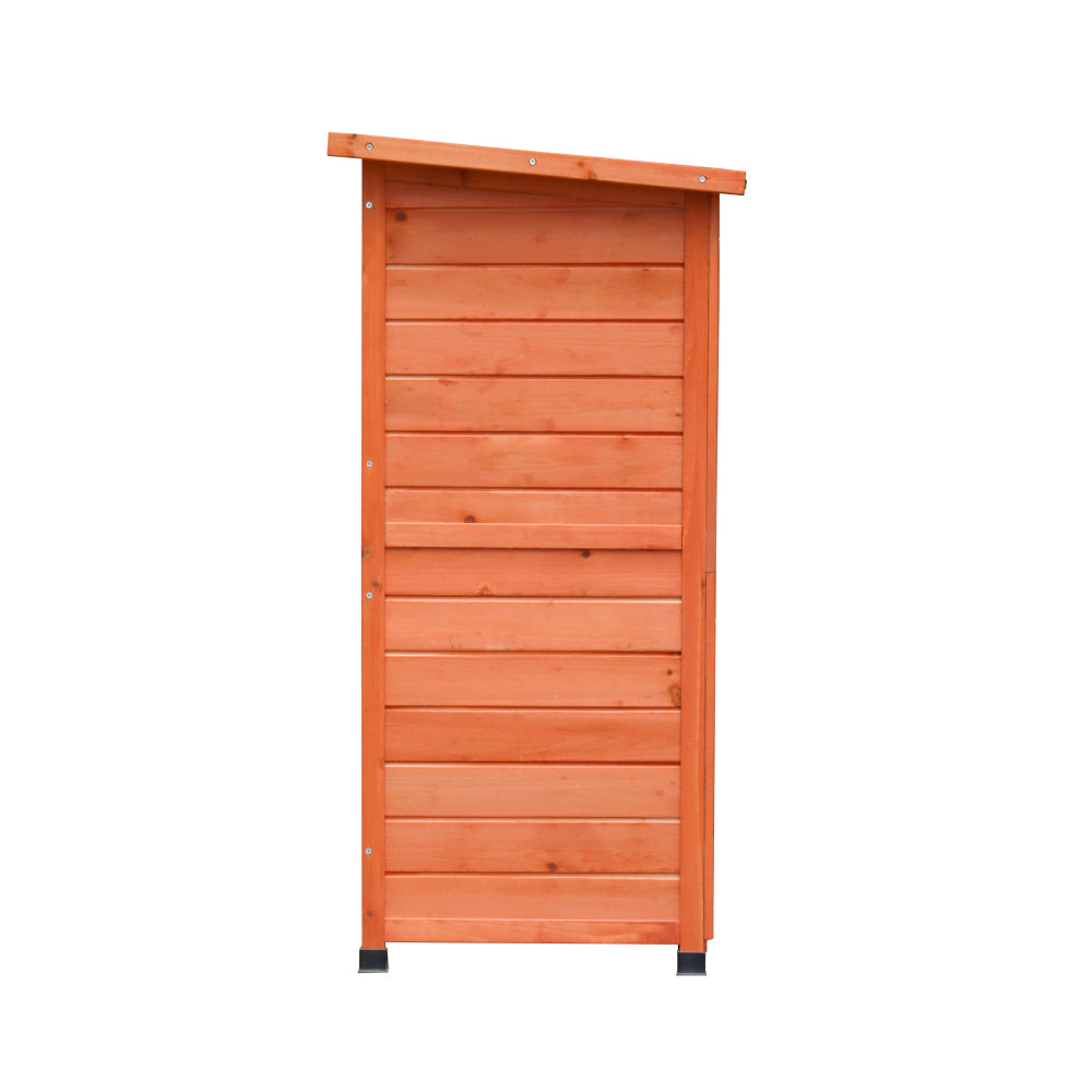 Rabbit Hutch Outdoor, 2-Story Rabbit Cage, Bunny Cage with 2 Removable No-Leak Trays,Non-Slip Ramp, Waterproof Roof