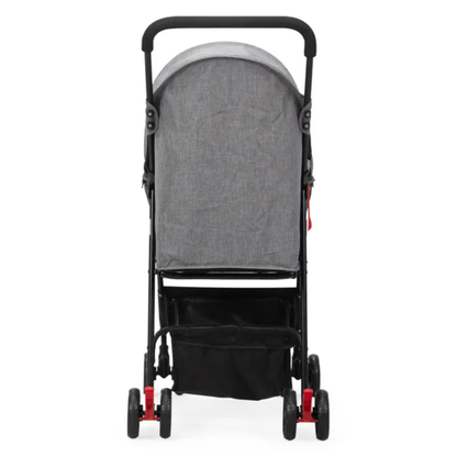 Foldable Small Dog & Cat Stroller with Storage Basket Gray & Black FCJ Pet Carriers for Puppies