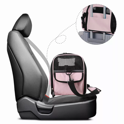 TD JESPET Airline Approved Cat and Dog Carrier Soft-Sided Collapsible Travel Handbag for Small Dogs Cats Car Seat Pet Carrier