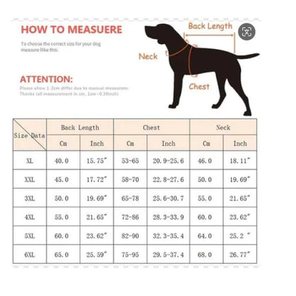 Waterproof Pet Cotton Coat