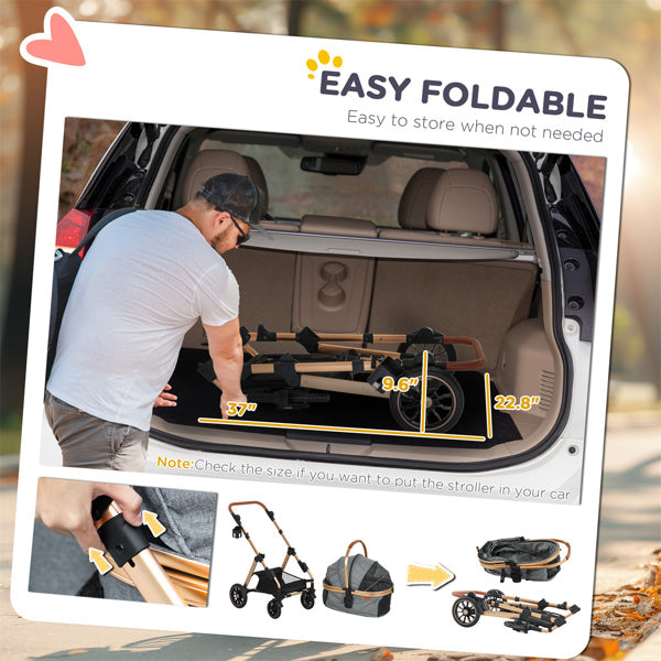 Comfortable Pet Dog Stroller