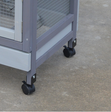 Easy Cleaning Wooden Poultry Hutch Rabbit Cage Waterproof Chicken Coop Hen House with Nesting Box for Yard