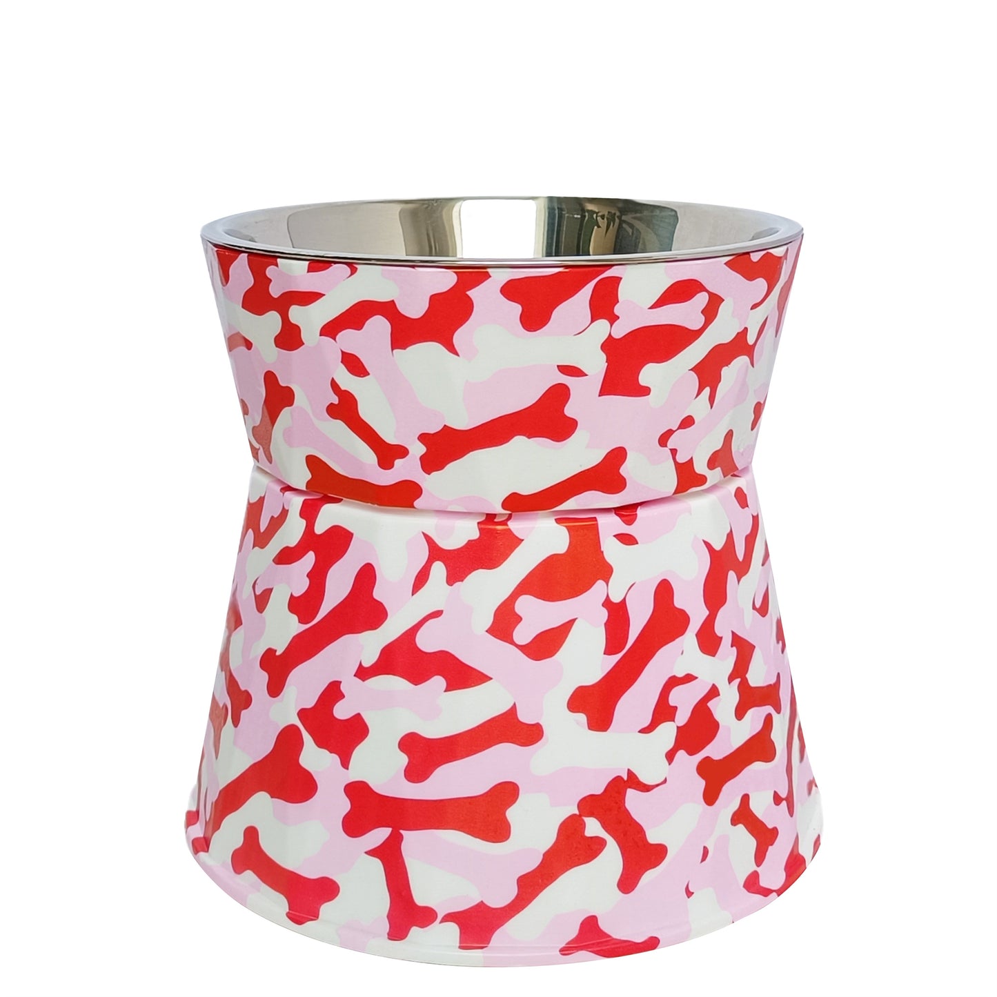 6" Anti-Vomiting Stainless Steel Pet Bowl for Small and Medium Dogs and Cats - Non-slip, Modern Design with Spine Protection