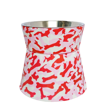 6" Anti-Vomiting Stainless Steel Pet Bowl for Small and Medium Dogs and Cats - Non-slip, Modern Design with Spine Protection