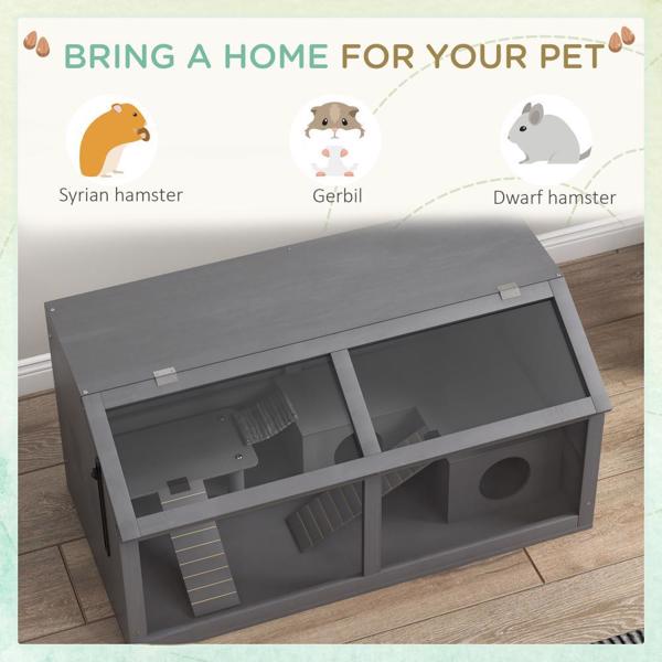 Wooden Hamster Cage
