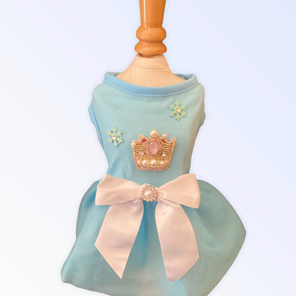 TD Pet Clothes Snow Queen Dress