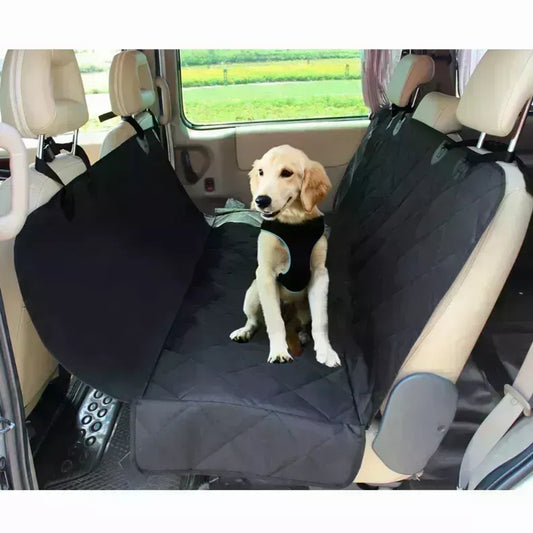 TD JESPET Black Dog Car Seat Cover Oxford Material Protector for Cars Trucks SUVs Car Travel with Pets
