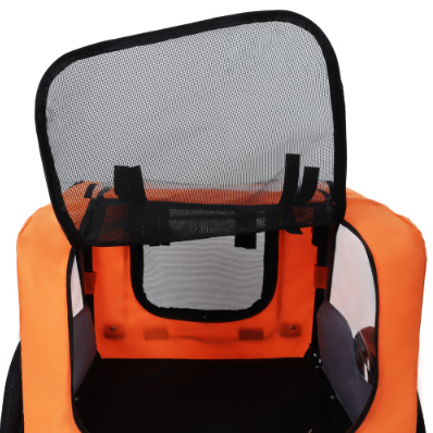 Utdoor Heavy-Duty 16-Inch All Terrain Wheels Collapsible Dog Cargo Carrier Cart for Bicycles Foldable Pet Bike Trailer Universal