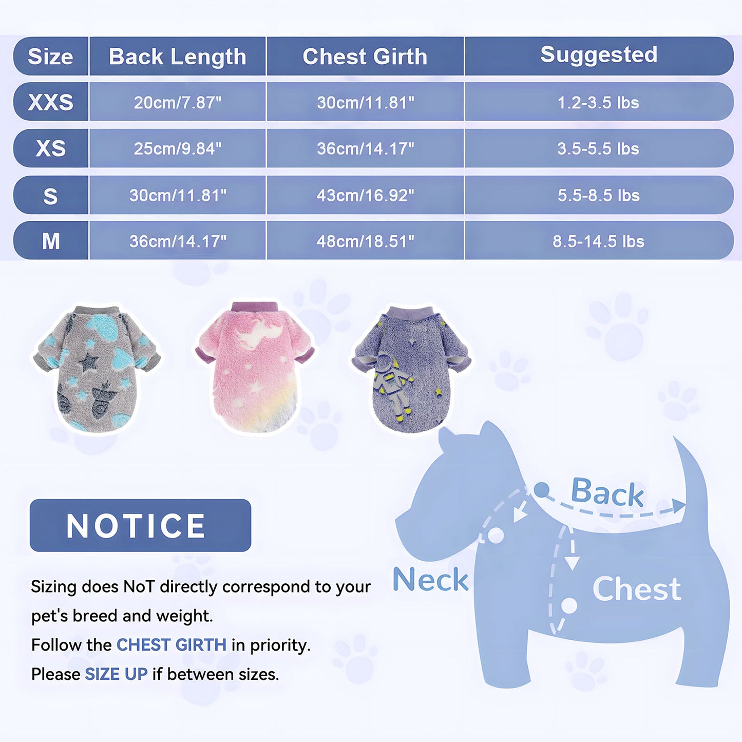 Warm Winter Dog Jumpsuit Soft Velvet Puppy Sweater Reflective Breathable D2008
