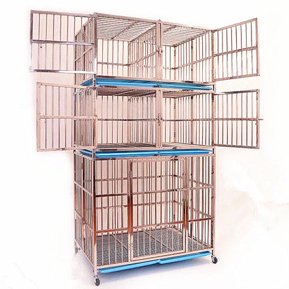 United States WAREHOUSE 7 DAYS to DOOR Metal and Glass Puppy Whelp Ing Box Large Aluminum Dog Elevated Whelp Ing Box with Fence