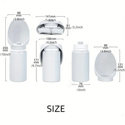 Portable Dog Water Bottle, Travel Dog Water Dispenser, Pet Outdoor Drinking Cup, Puppy Water Feeder for On-the-Go Hydration