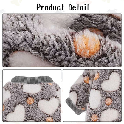 Dog Pajamas Soft Breathable Cozy Pet Jumpsuit Keeps Pets Warm & Comfortable