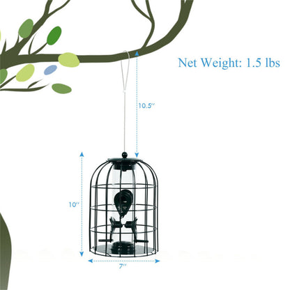 Durable Stainless Steel Green Wild Bird Feeder Long-Lasting and Weatherproof