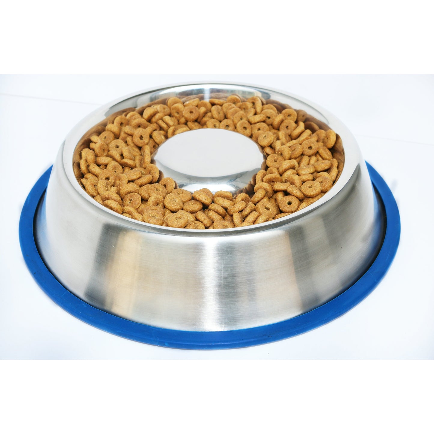 TD Large Slow Feed Anti-Bloat Dog Bowl with Bonded Silicone Base Portable Foldable Cat Bowl for Indoor and Outdoor Travel