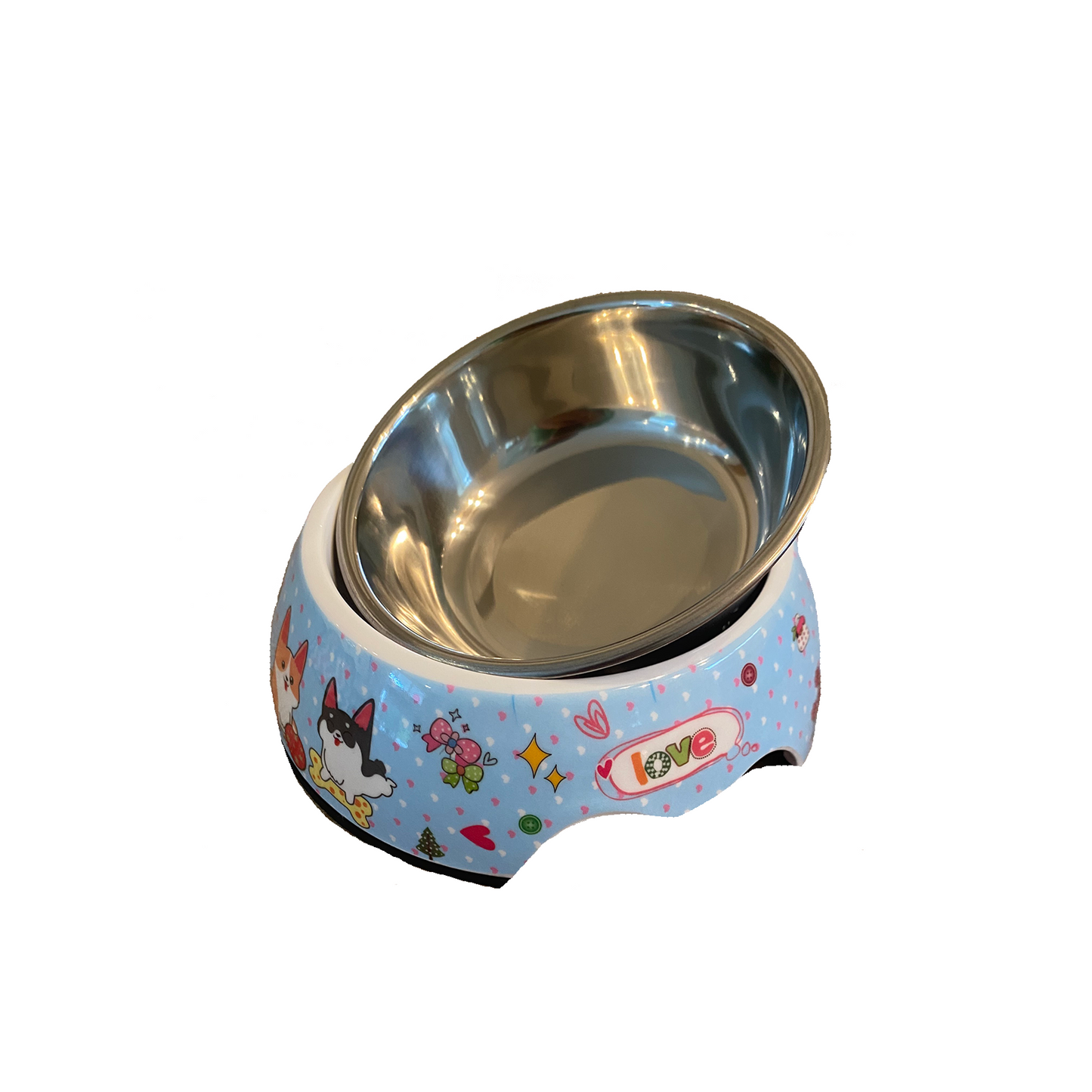 TD Cutie Small Plastic Dog Bowl Eco-Friendly Bottle-Shaped Pet Feeder for Indoor Water & Feed for Small Animals