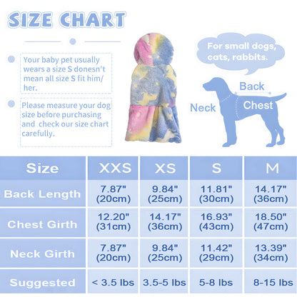 Warm Winter Dog Skirt Soft Velvet Puppy Clothes Reflective Breathable