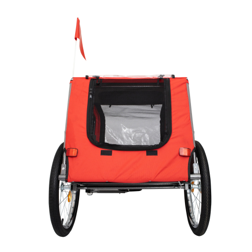 Heavy Duty Outdoor Foldable Utility Pet Stroller Comfortable Bicycle Trailer FCJ Dog Carriers