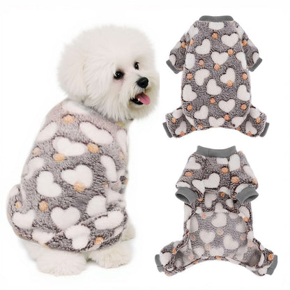 Dog Pajamas Soft Breathable Cozy Pet Jumpsuit Keeps Pets Warm & Comfortable
