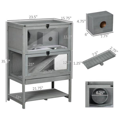 Wooden Hamster Cage Mice Habitat Rat Habitat