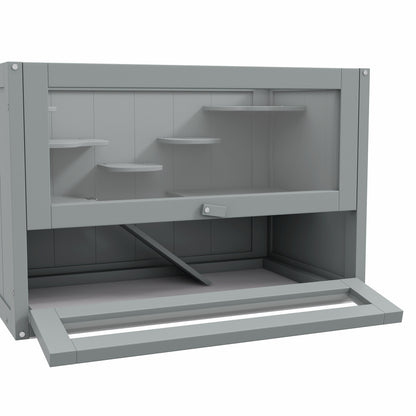 2-Level Hamster Cage Mice and Rat House, Small Animal Habitat for Guinea Pigs, Chinchillas with Openable Top